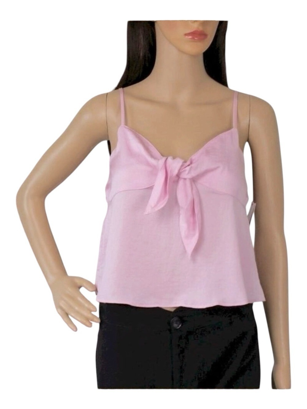 BP Pale Pink Spaghetti Strap Crop Top Small NWT